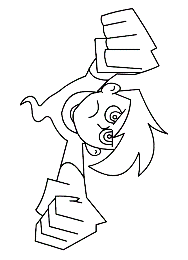 Plansa de colorat cu Danny Phantom 13 5